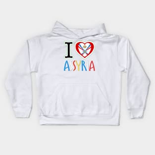 I LOVE ASSYRIA Kids Hoodie